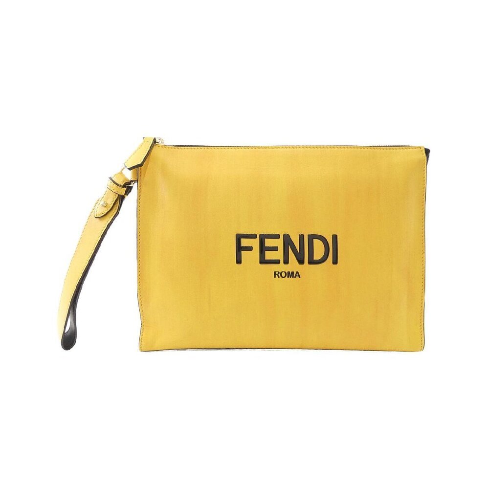 Fendi Flat Slim Clutch Shoulder Bag